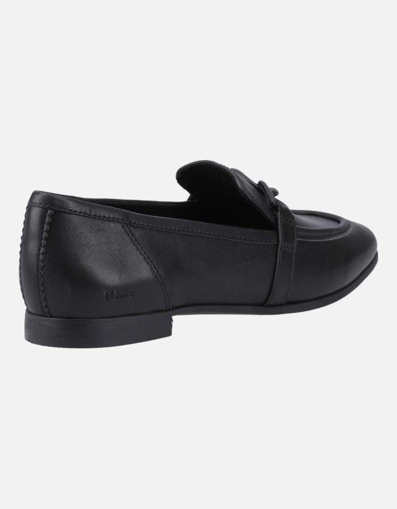 Lynette Leather Women's Black Loafers