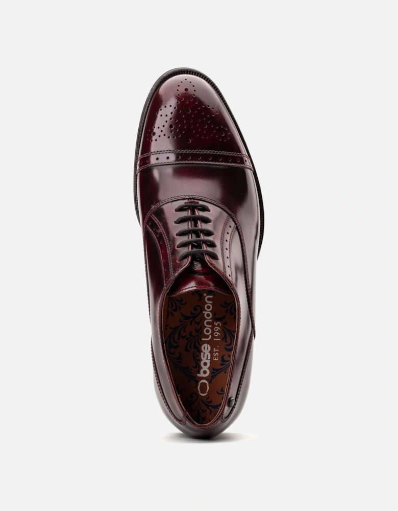 London Franklin Leather Men's Bordo Oxford Shoes