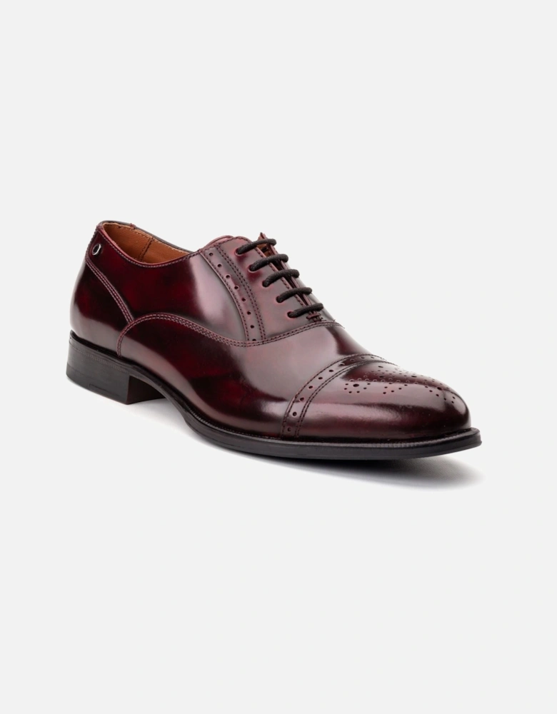 London Franklin Leather Men's Bordo Oxford Shoes
