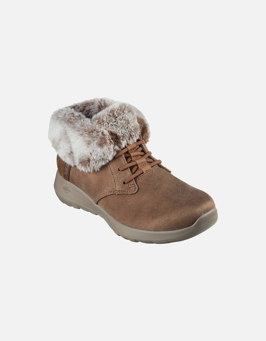 On-the-GO Joy Cozy Charm Synthetic Women's Chestnut Winter Ankle Boots, 5 of 4
