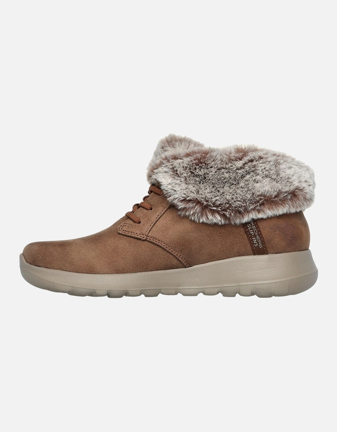 On-the-GO Joy Cozy Charm Synthetic Women's Chestnut Winter Ankle Boots