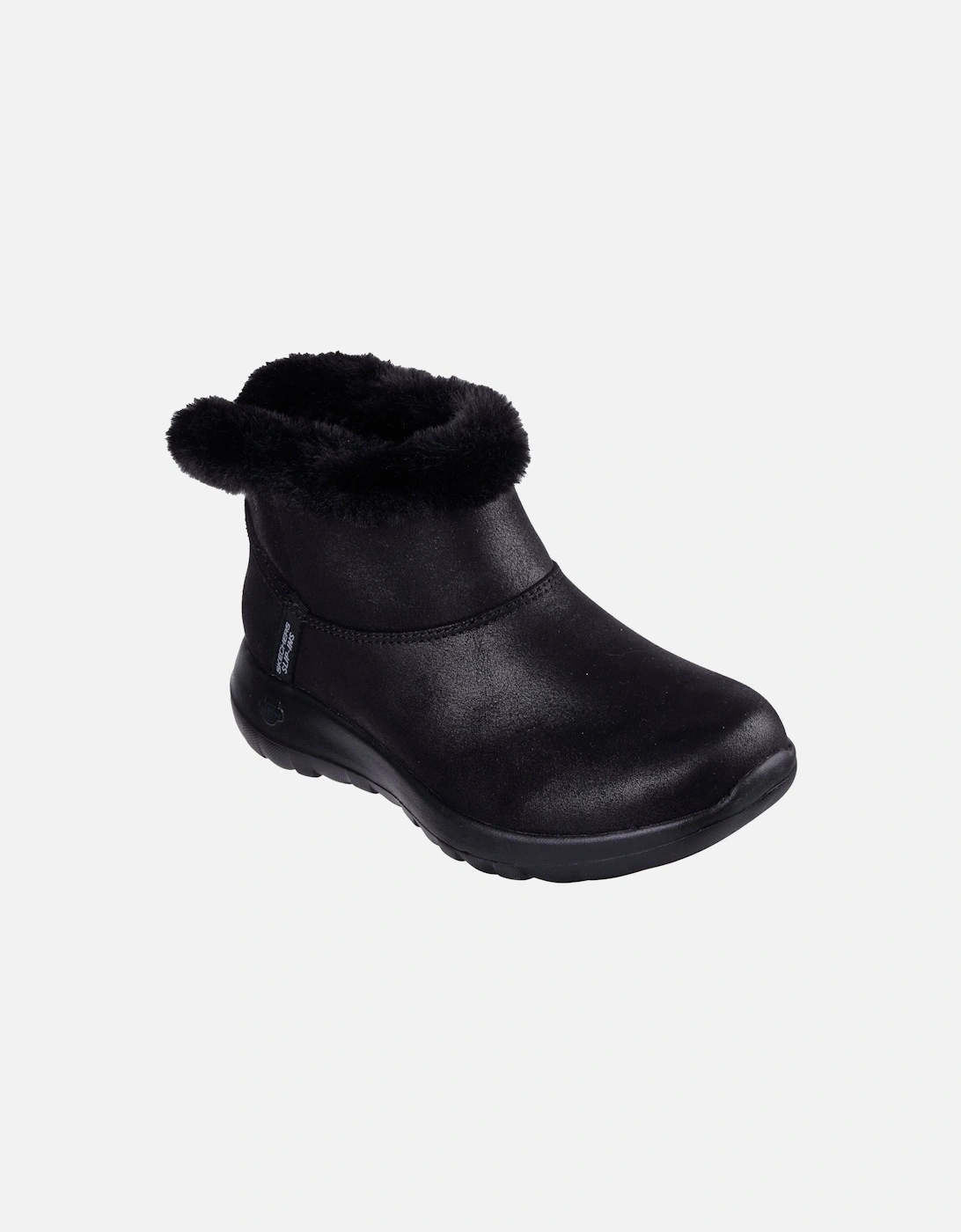 On-the-GO Joy Cozy Dream Synthetic Women's Black Winter Ankle Boots, 6 of 5