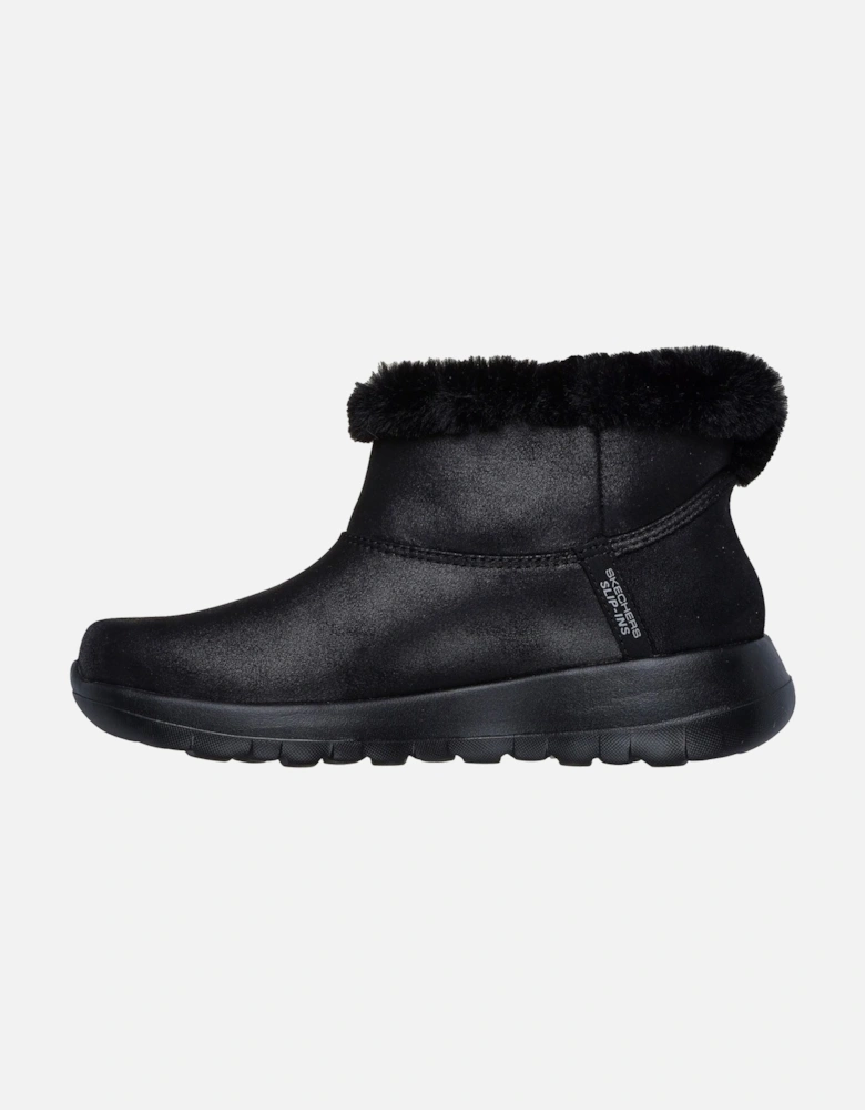 On-the-GO Joy Cozy Dream Synthetic Women's Black Winter Ankle Boots