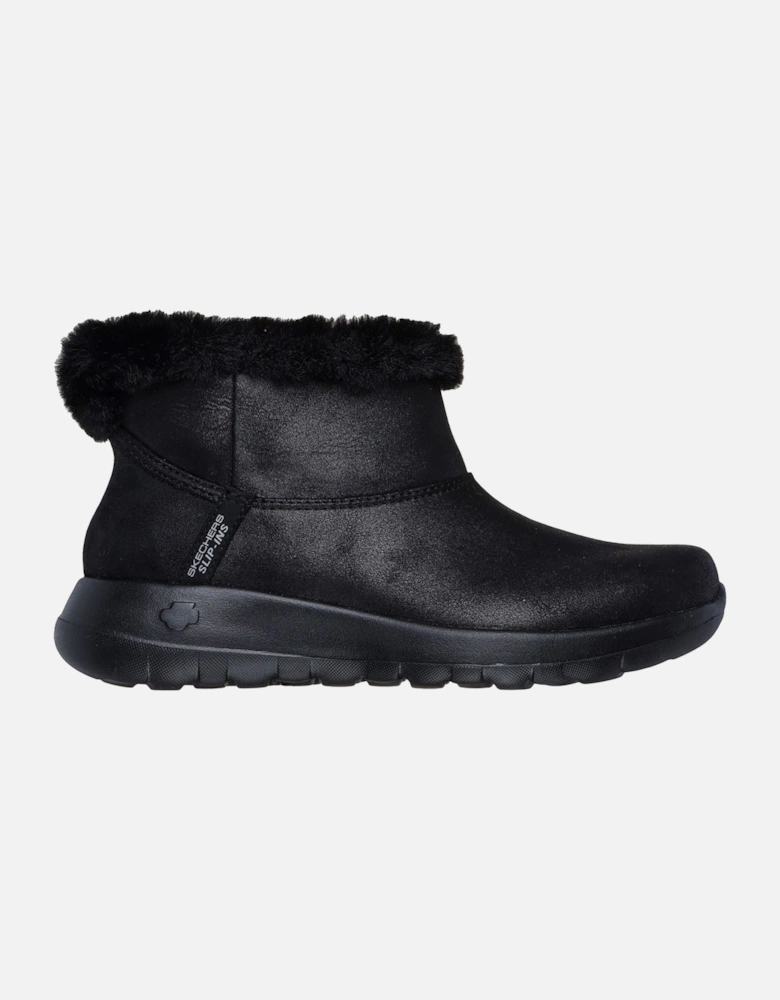 On-the-GO Joy Cozy Dream Synthetic Women's Black Winter Ankle Boots
