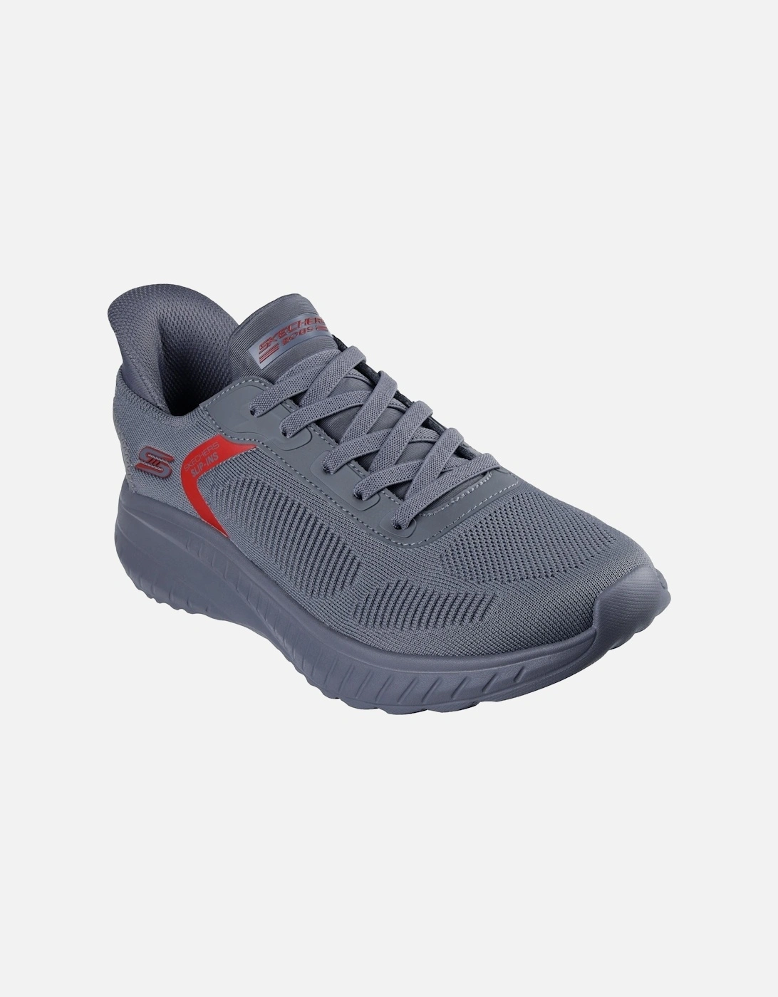 BOBS Sport Squad Chaos Solid Step Textile Men's Dark Grey Trainers, 3 of 2
