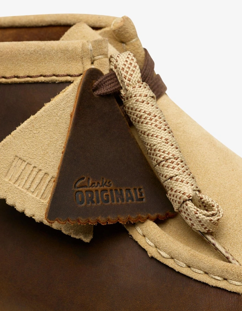Originals Wallabee RB Combi Leather Men's Beeswax Brown Boots