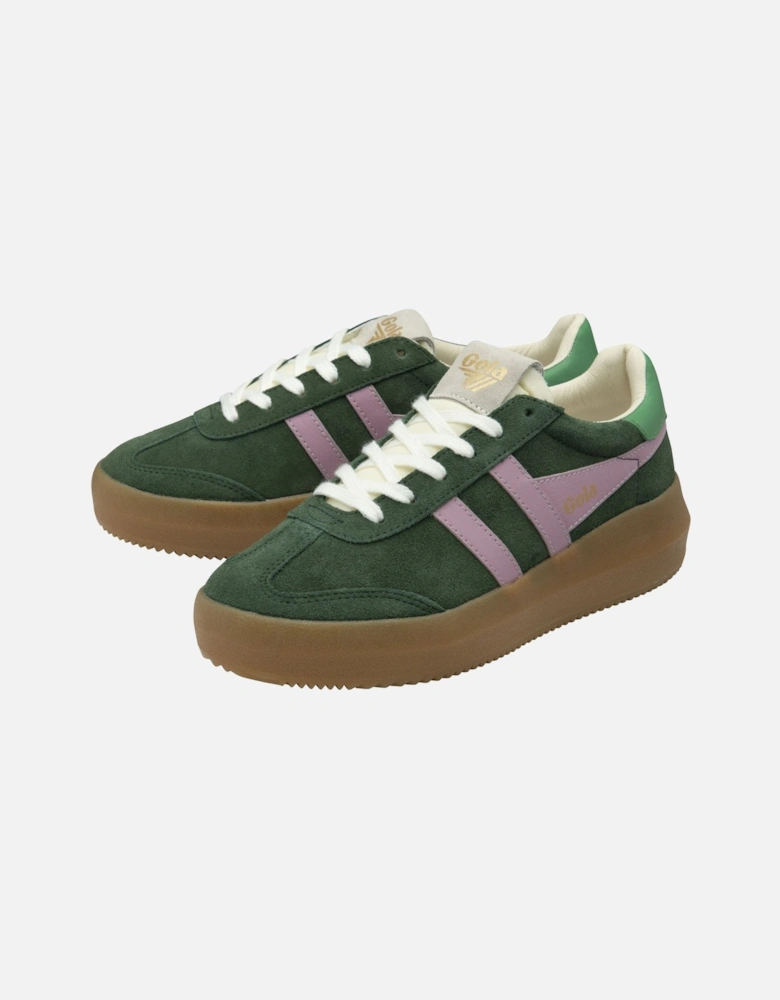 Athena Suede Women's Evergreen/Candy/Jade Trainers
