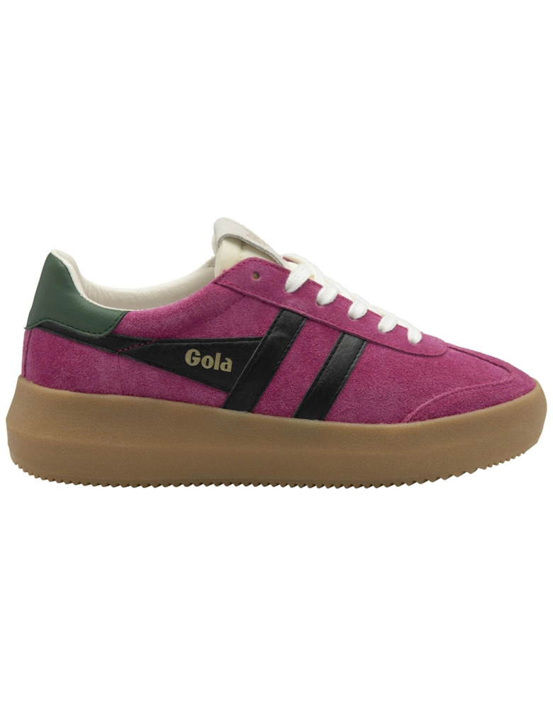 Athena Suede Women's Fuchsia/Black/Evergreen Trainers