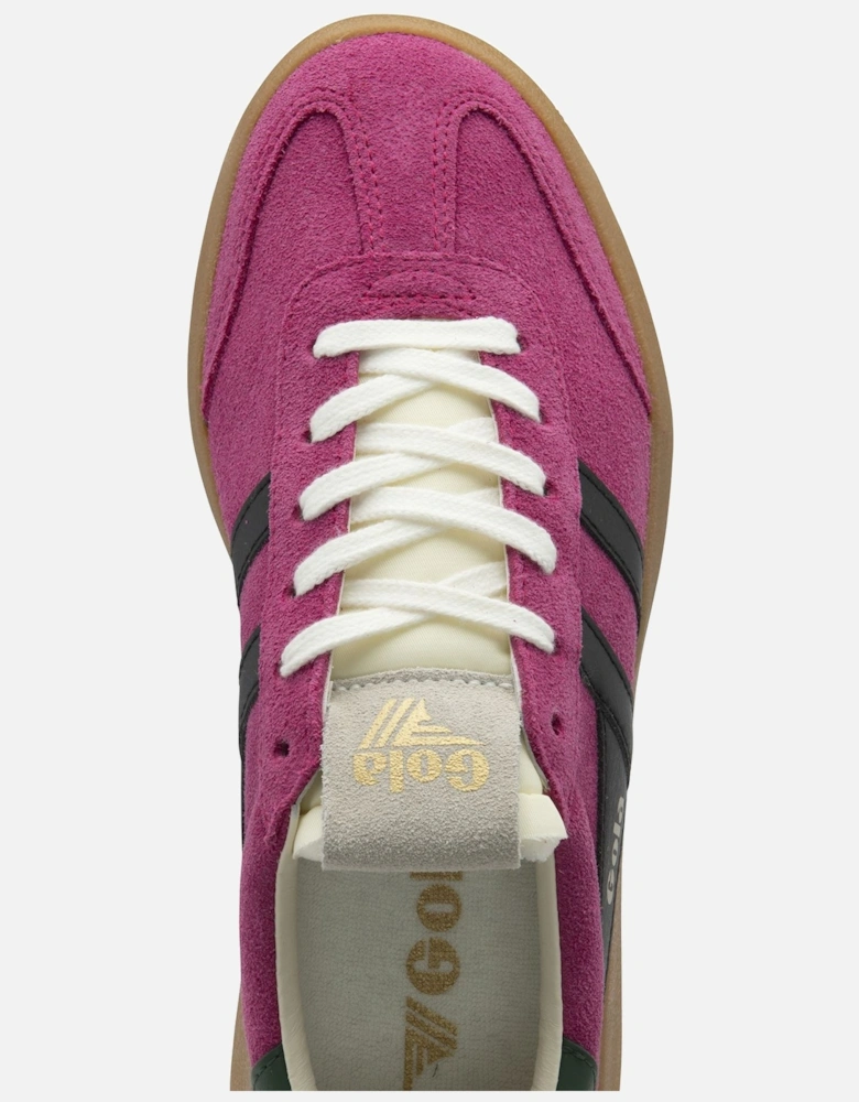 Athena Suede Women's Fuchsia/Black/Evergreen Trainers