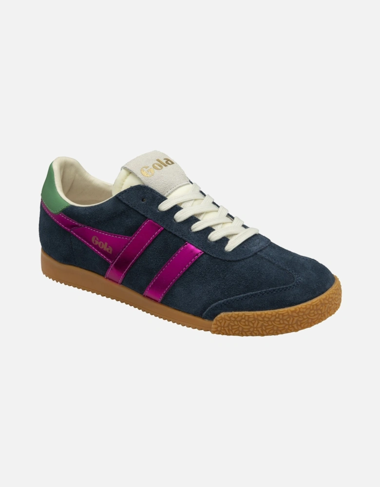 Elan Glitz Suede Women's Navy/Fuchsia/Emerald Trainers