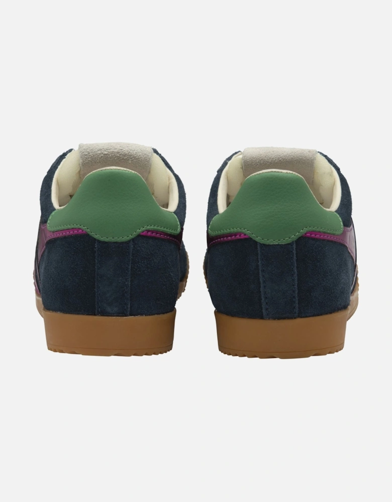 Elan Glitz Suede Women's Navy/Fuchsia/Emerald Trainers