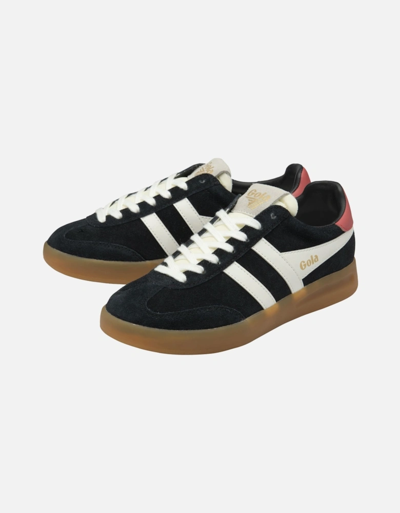 Cyclone Suede Women's Black/Off White/Coral Trainers