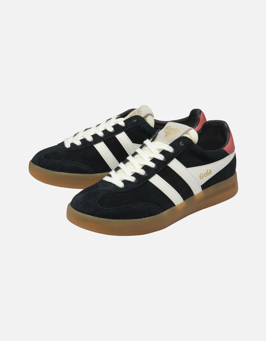 Cyclone Suede Women's Black/Off White/Coral Trainers