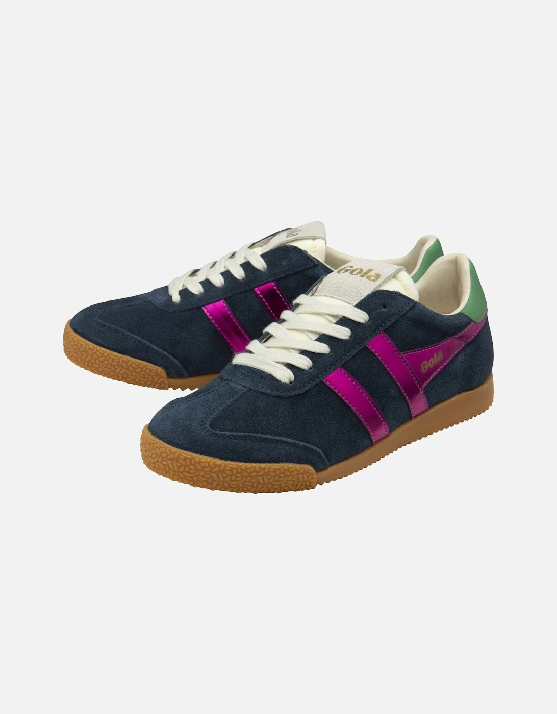 Elan Glitz Suede Women's Navy/Fuchsia/Emerald Trainers