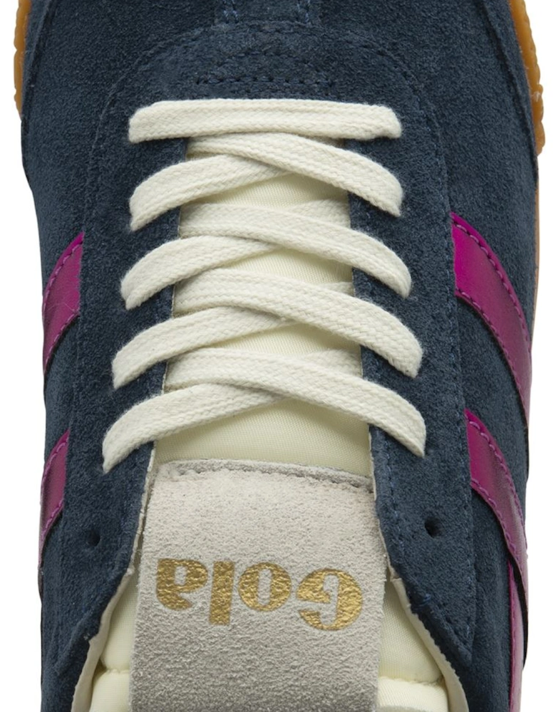 Elan Glitz Suede Women's Navy/Fuchsia/Emerald Trainers