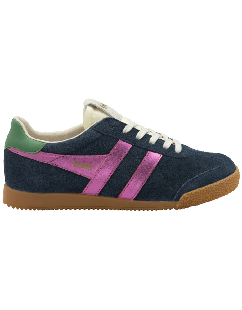 Elan Glitz Suede Women's Navy/Fuchsia/Emerald Trainers