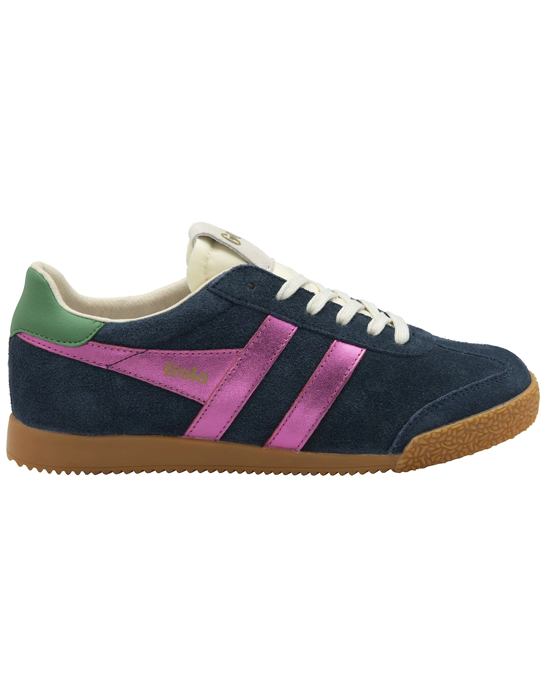 Elan Glitz Suede Women's Navy/Fuchsia/Emerald Trainers