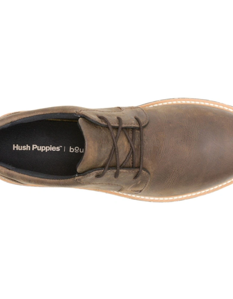 JENSON MUDDY RIVER Leather Men's Brown Oxford Shoes