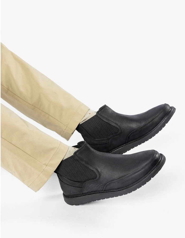 Jenson Leather Men's Black Boots