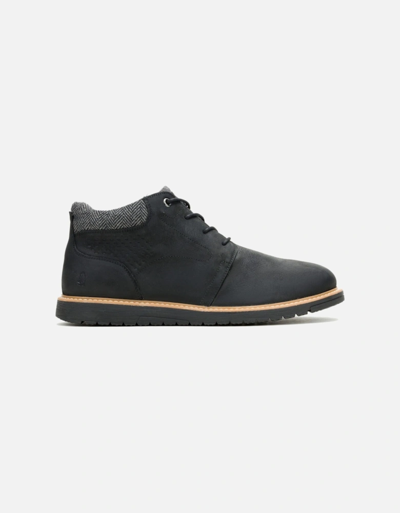Jenson Leather Men's Black Ankle Boots