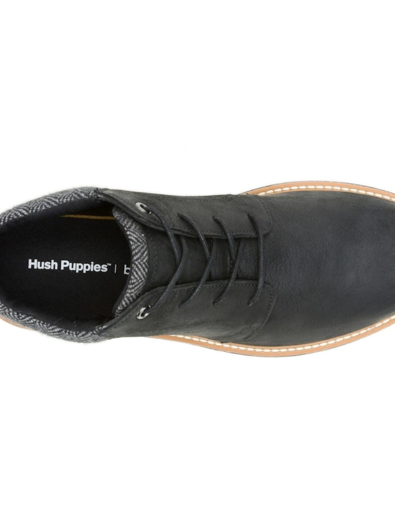 Jenson Leather Men's Black Ankle Boots