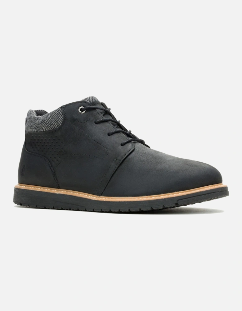 Jenson Leather Men's Black Ankle Boots