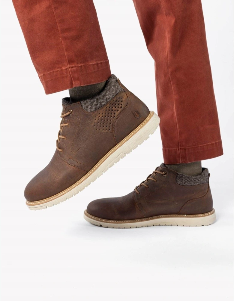 Jenson Leather Men's Brown Ankle Boots