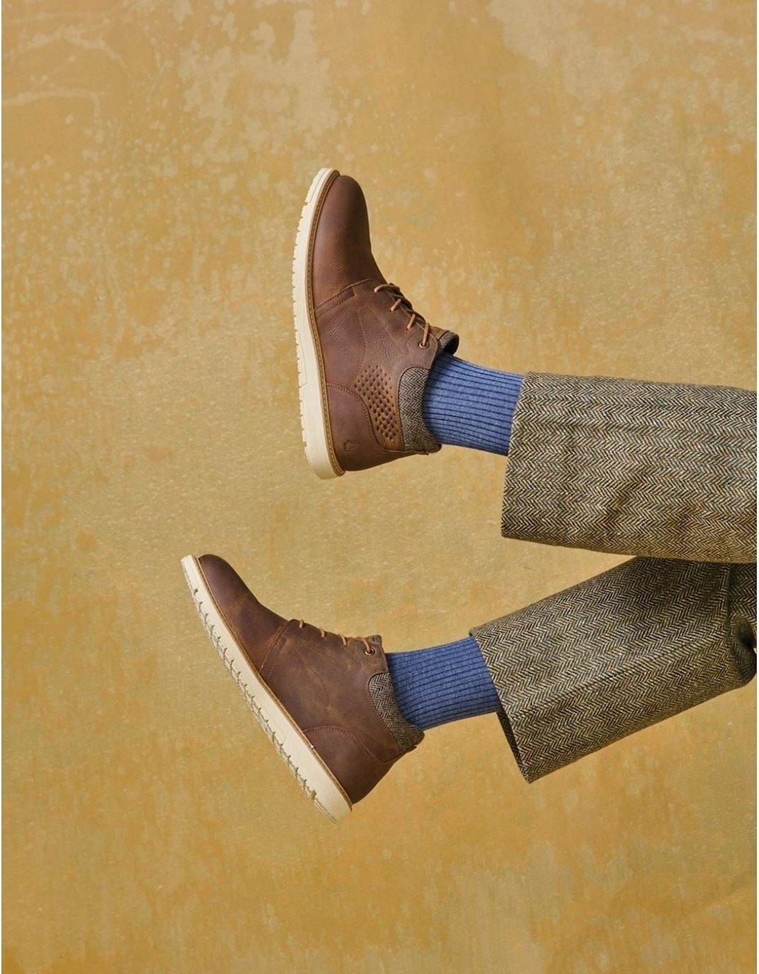 Jenson Leather Men's Tan Ankle Boots