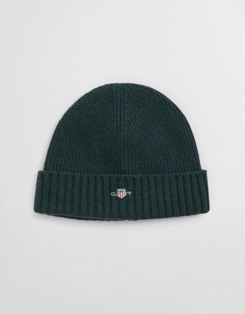 Unisex Shield Wool Beanie - 374 Tartan Green