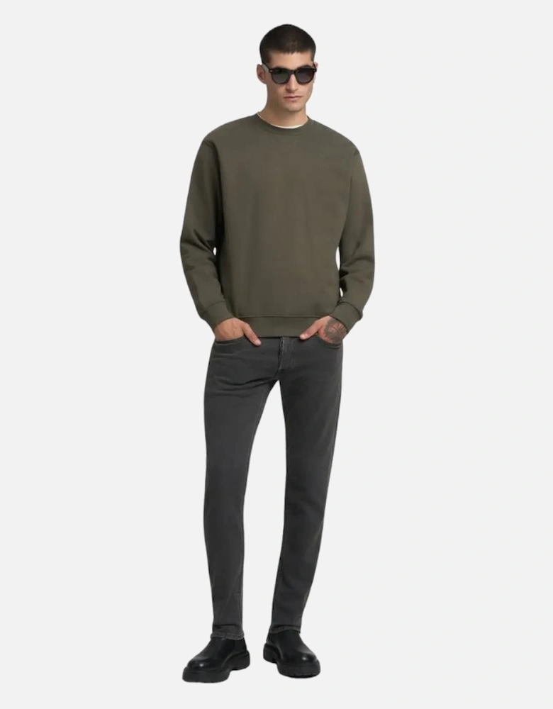 Premium Basics Sweat - Mud Green