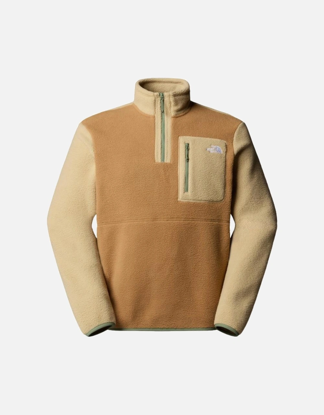 TNF M Yumiori 1/4 Zip Fleece - Utility Brown/Khaki Stone, 4 of 3