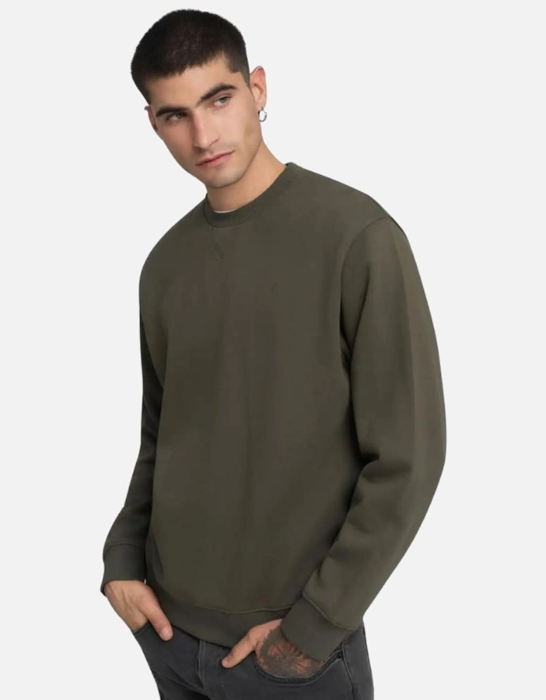 Premium Basics Sweat - Mud Green