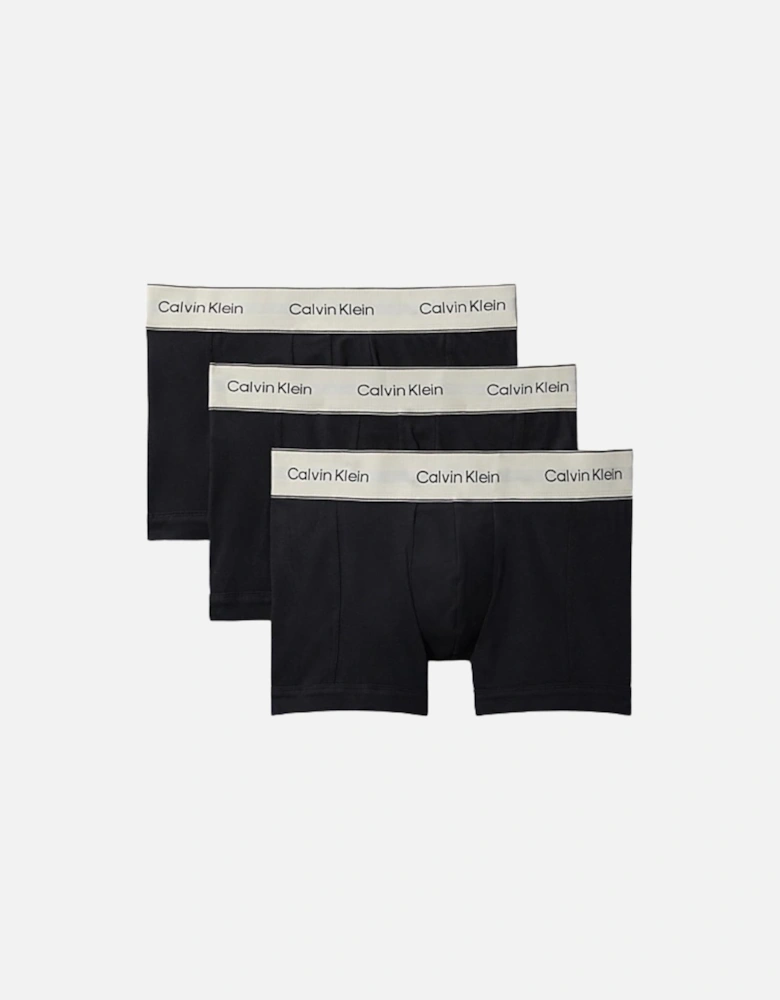 CK Heritage Cotton Stretch Trunk 3PK - Black/Beige