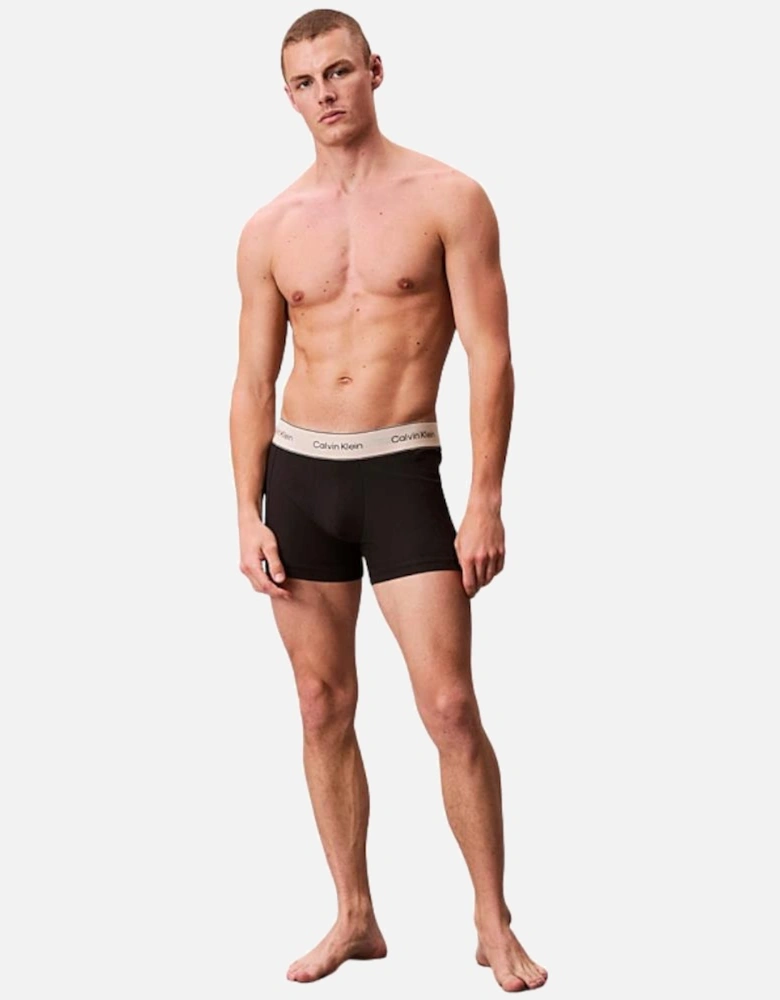 CK Heritage Cotton Stretch Trunk 3PK - Black/Beige