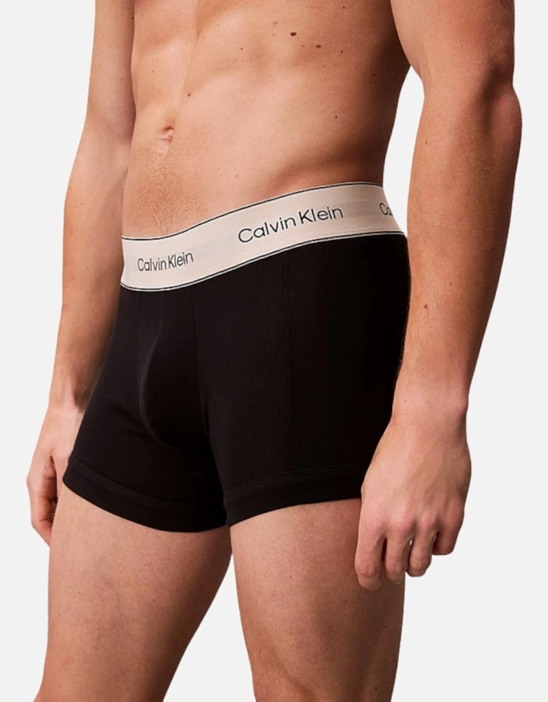 CK Heritage Cotton Stretch Trunk 3PK - Black/Beige