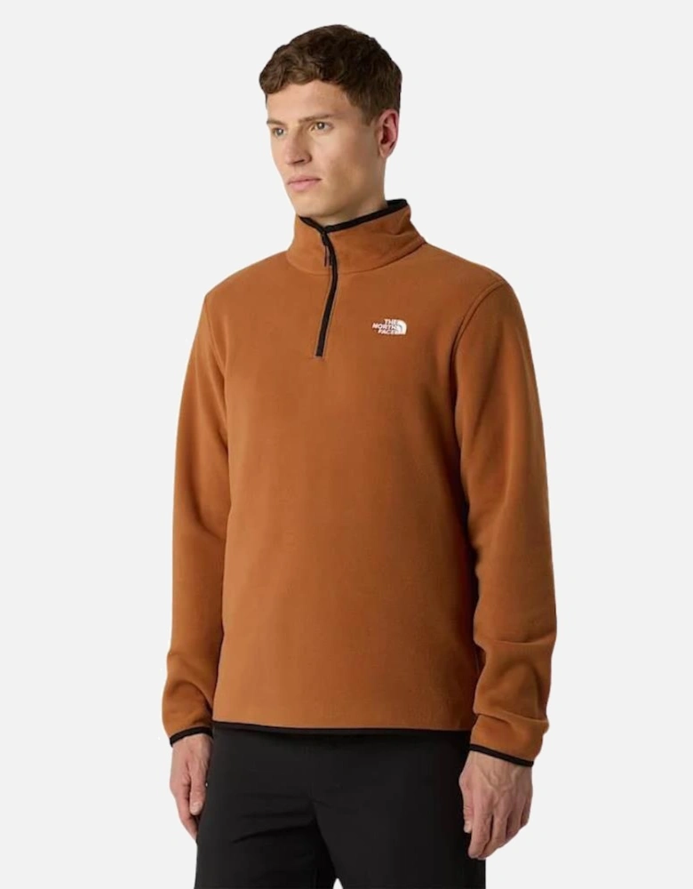 TNF M Glacier Fleece 1/4 Zip - Burnt Umber