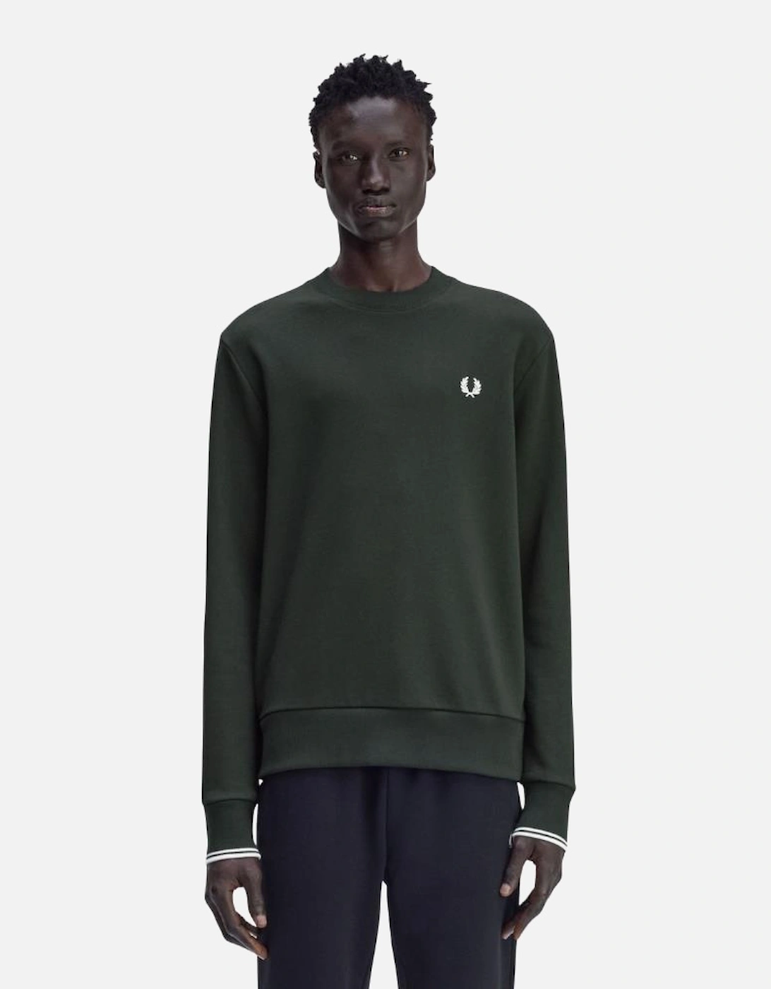 FP Crew Neck Sweatshirt - Night Green / Snow White