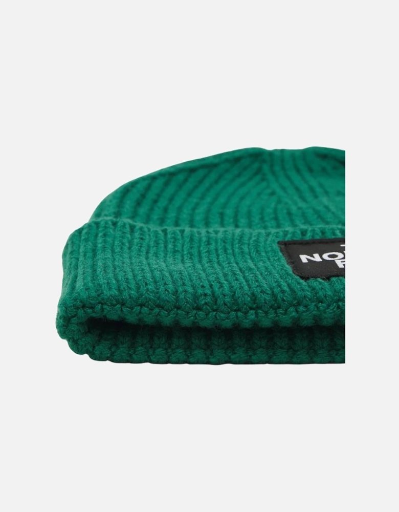 TNF Logo Box Cuffed Beanie - Evergreen