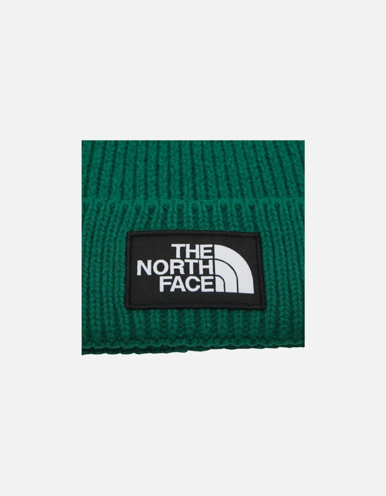 TNF Logo Box Cuffed Beanie - Evergreen