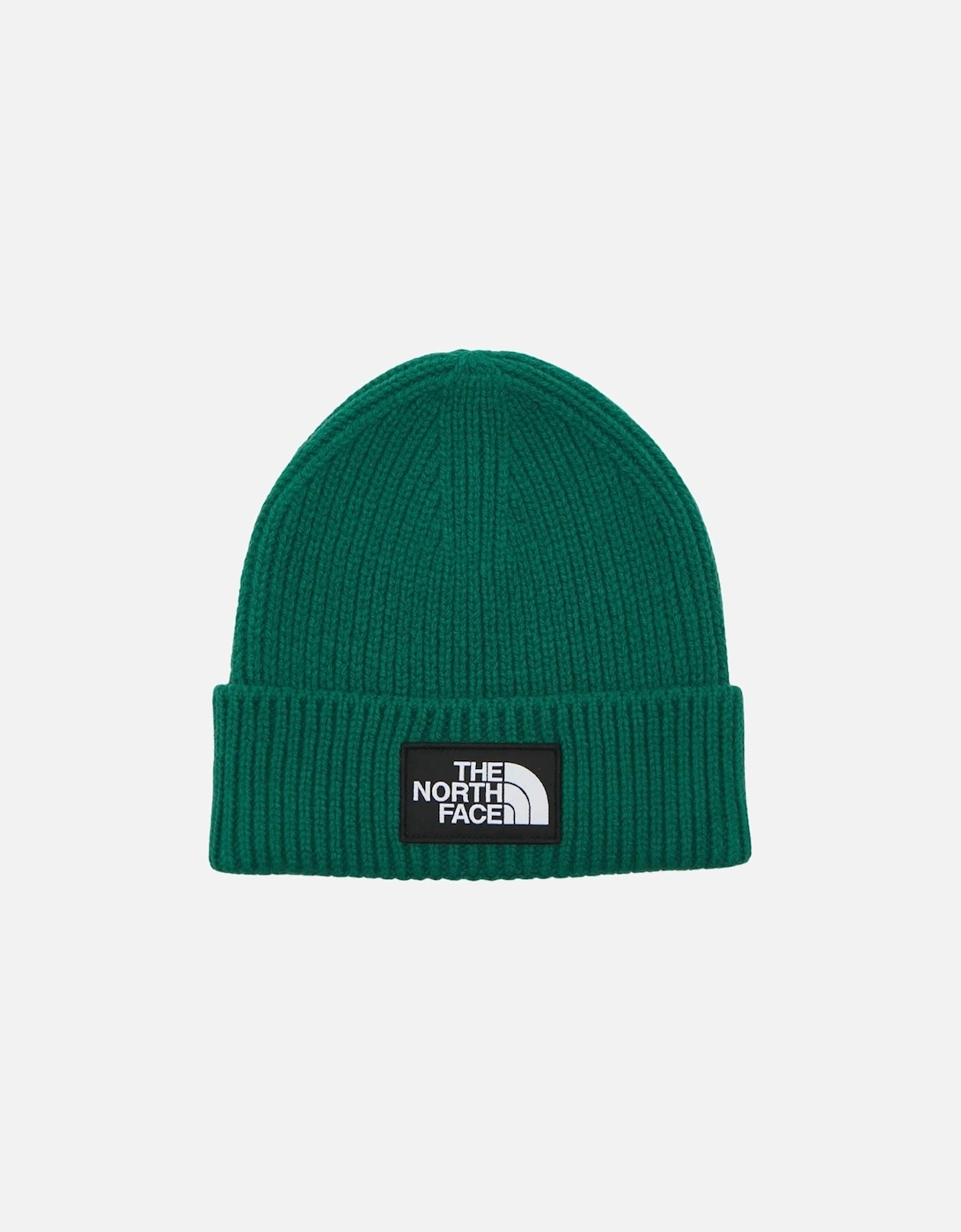 TNF Logo Box Cuffed Beanie - Evergreen, 5 of 4