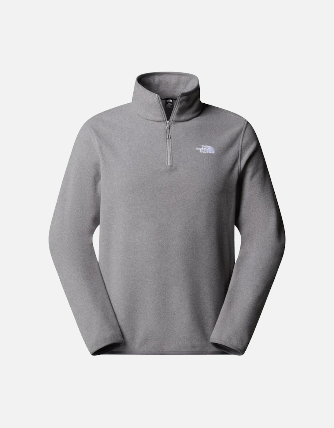 TNF M Glacier Fleece 1/4 Zip - Mid Grey Heather, 5 of 4