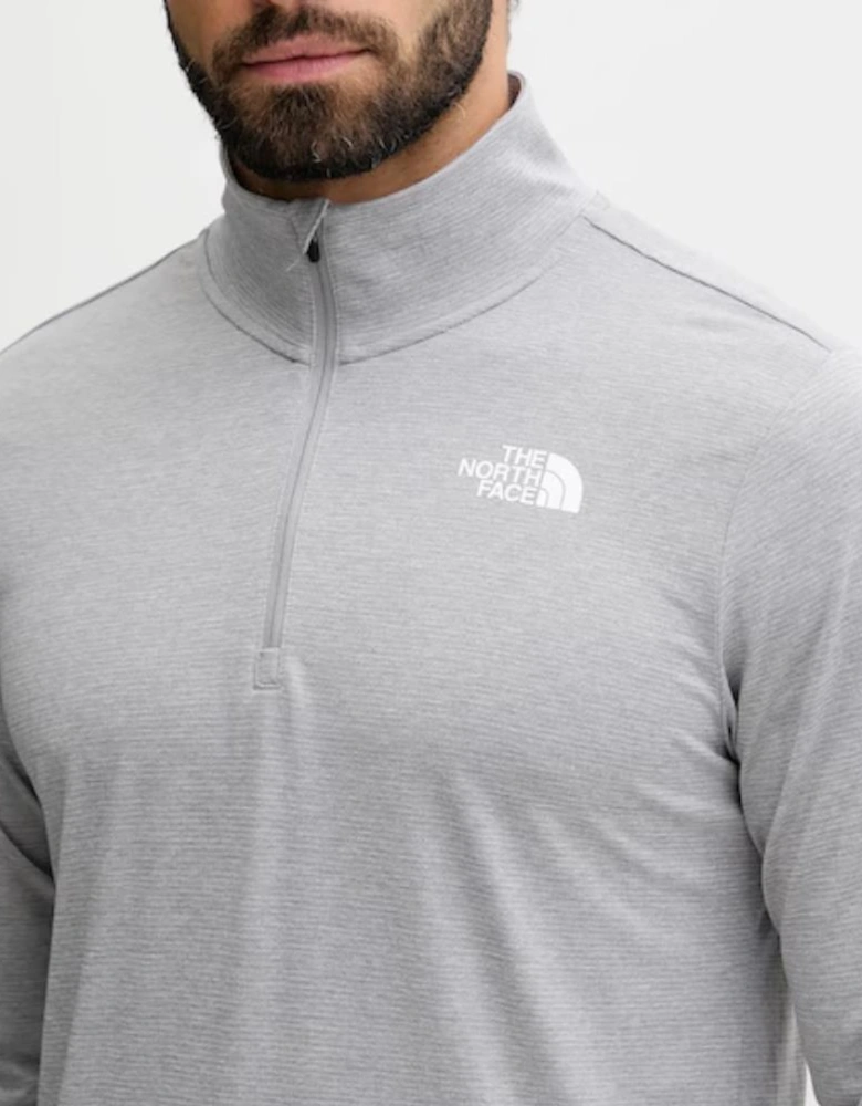 TNF M 24/7 1/4 Zip Tee - Pale Grey Heather