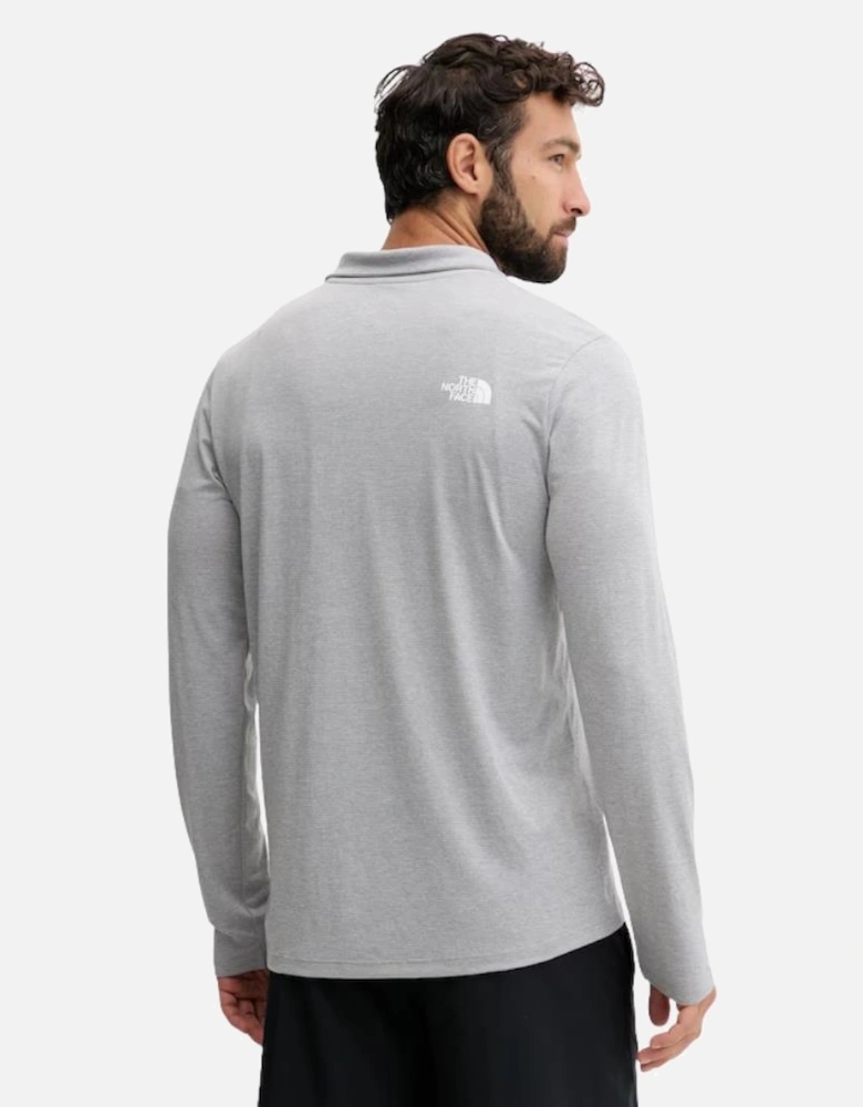 TNF M 24/7 1/4 Zip Tee - Pale Grey Heather