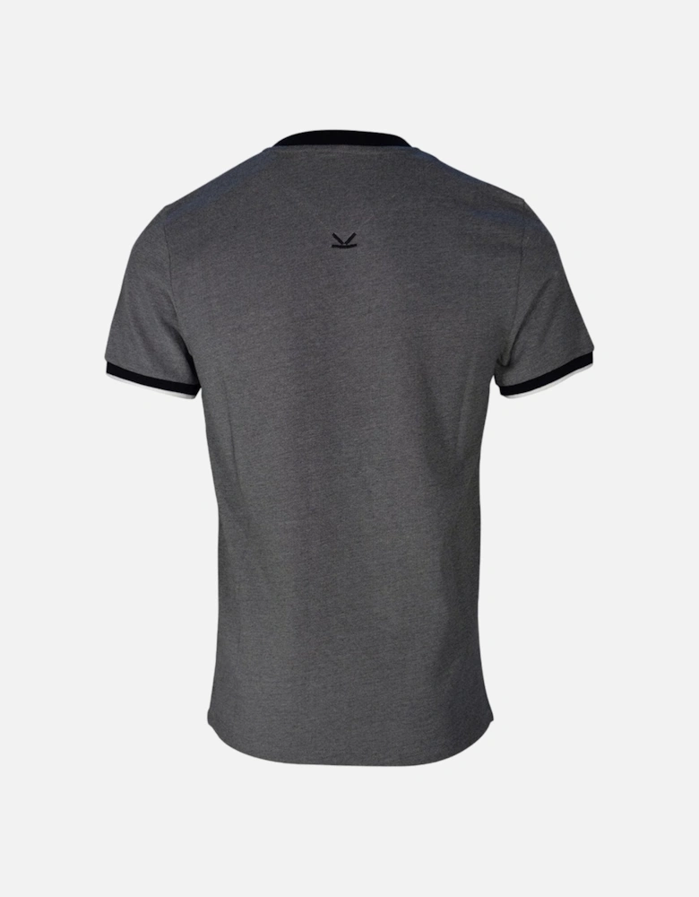 Black Tiger Detail Grey T-Shirt