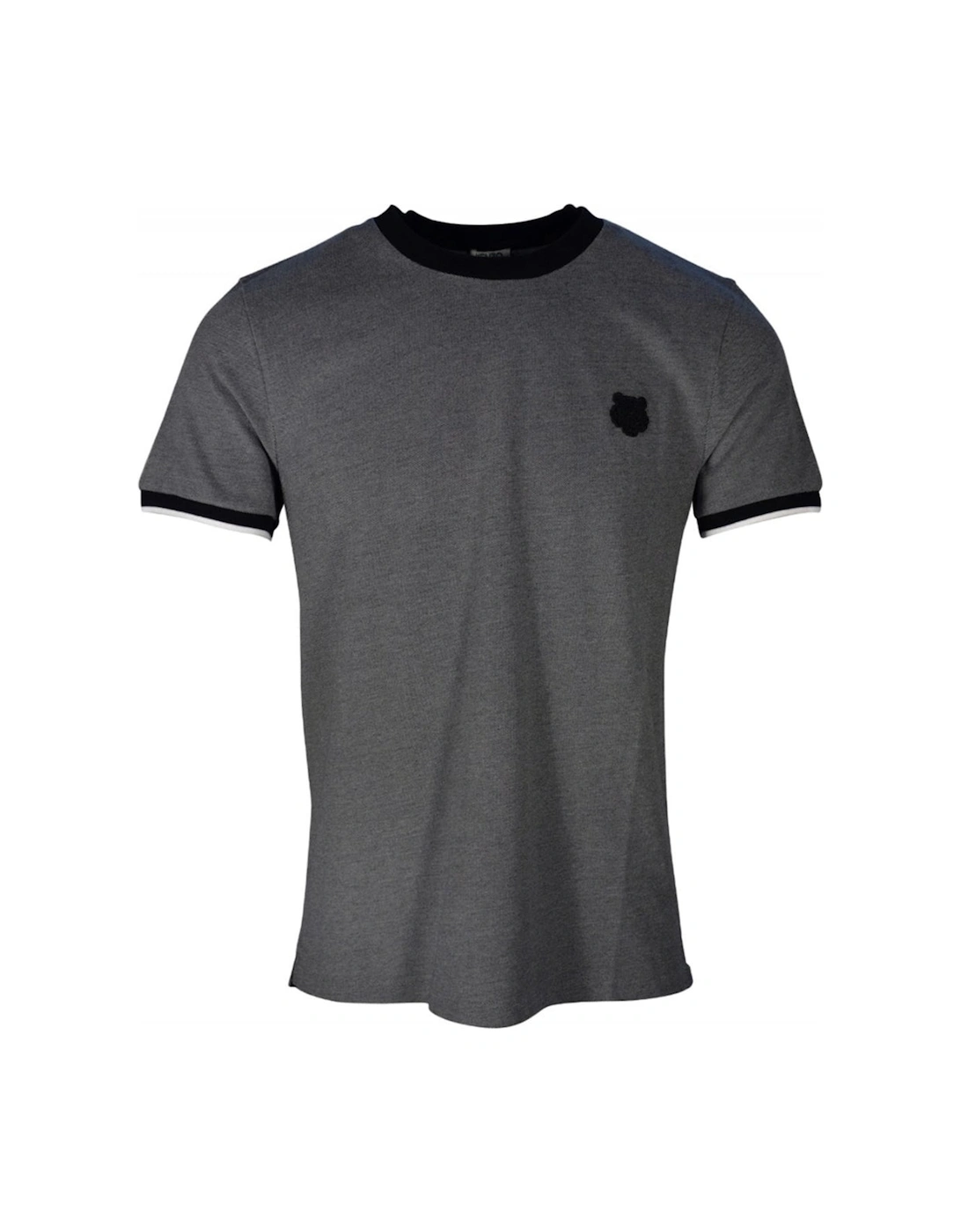 Black Tiger Detail Grey T-Shirt, 3 of 2