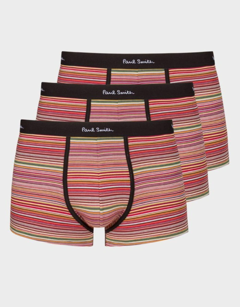 3-Pack Multi-Stripe Boxer Trunks, Multi colour