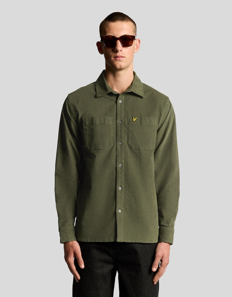 Lyle & Scott Corduroy Shirt - X848 Deep Depths