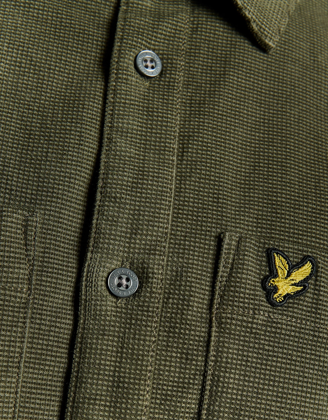 Lyle & Scott Corduroy Shirt - X848 Deep Depths