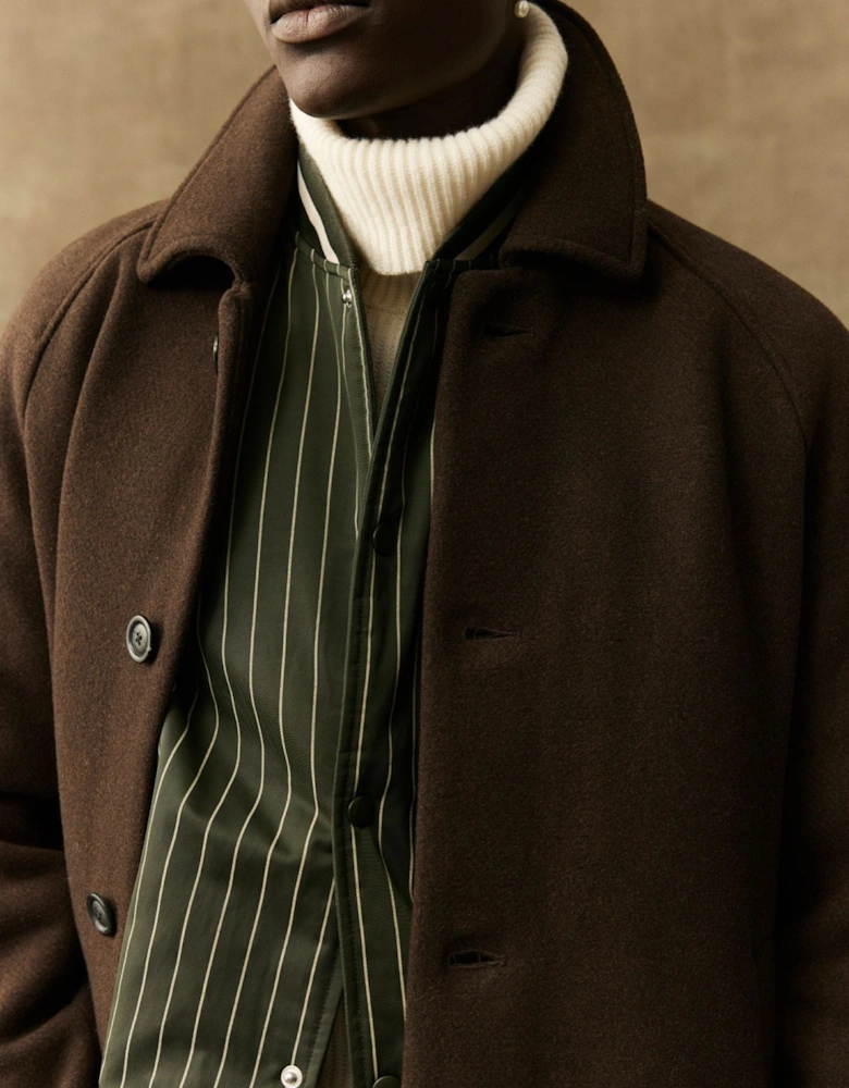 Michael Solid Wool Coat - Delicioso