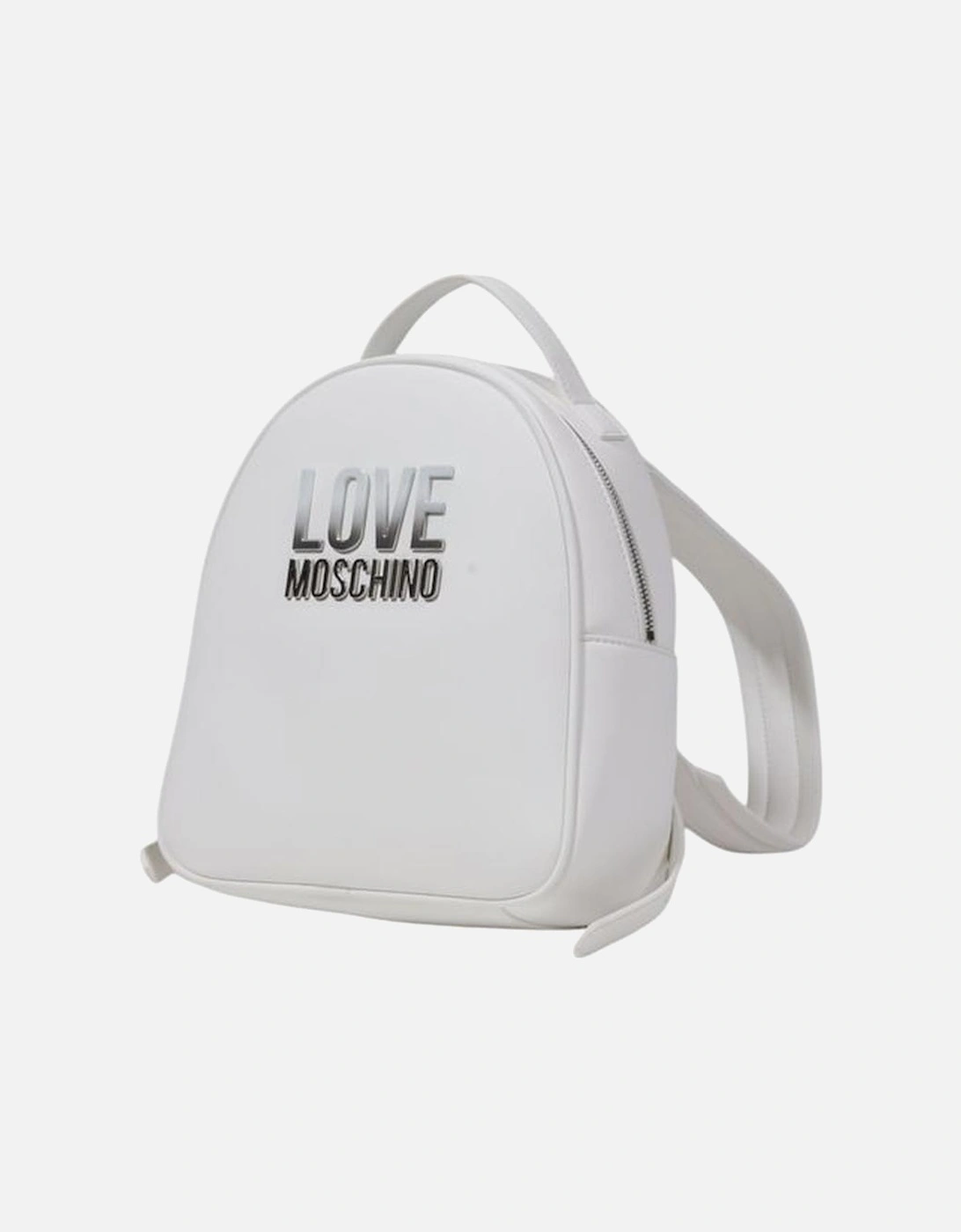Designer Polyurethane Womens Backpack - White